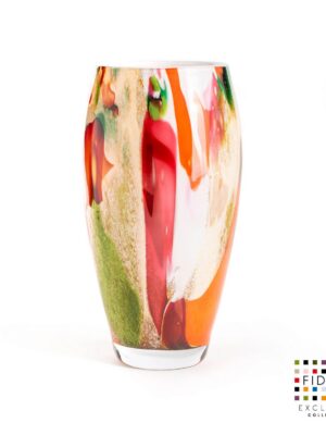 VASE OVAL H.30 MIXED COLOURS